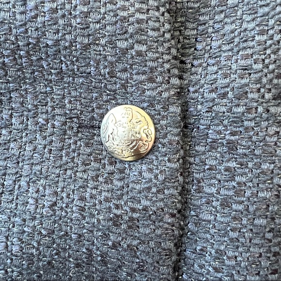 Coldwater Creek navy blue metallic textured blazer jacket Size 16 - Picture 8 of 11